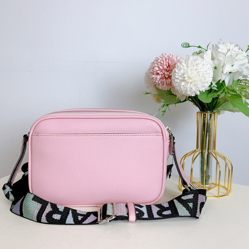 Karl Lagerfeld LH2ER9BJ MAYBELLE CAMERA CROSSBODY IN POWDER BLUSH - Picture 3 of 10